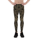 Golden Koi Fish Black Leggings for Men