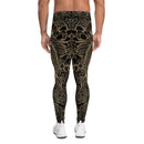 Golden Koi Fish Black Leggings for Men