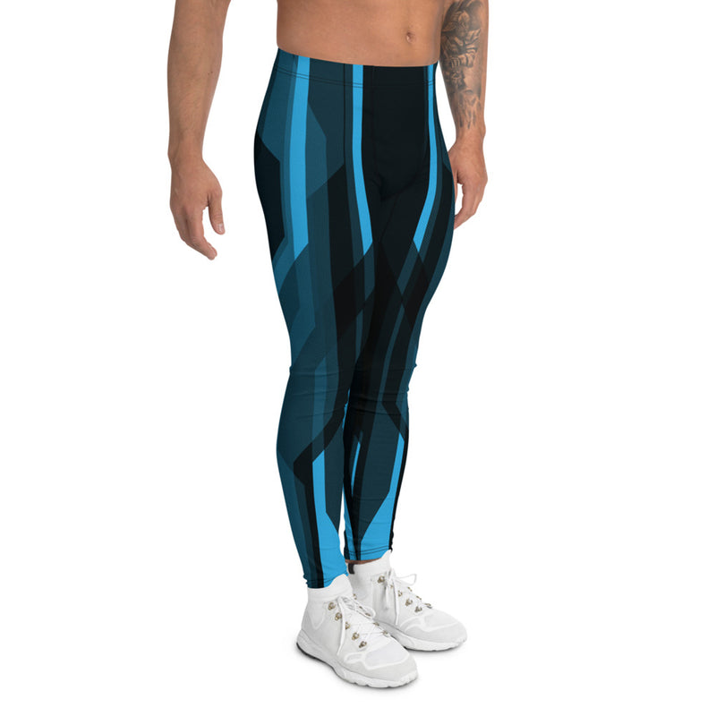 Blue Tron Inspired Leggings for Men