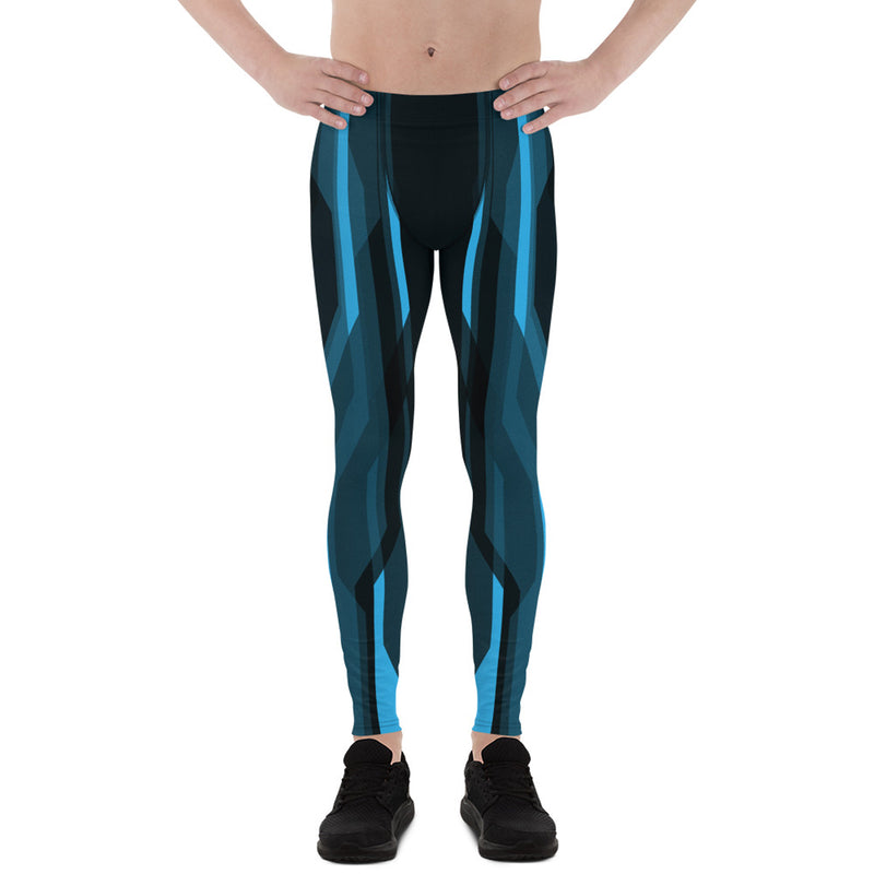 Blue Tron Inspired Leggings for Men